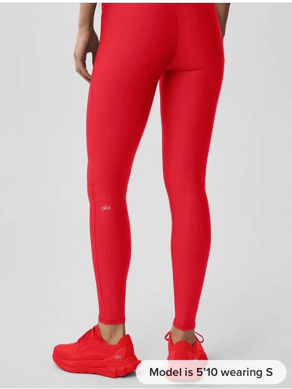 ALO Yoga Air Lift Red High-Rise Seamless Leggings (stock pic) Size Small - Picture 2 of 5